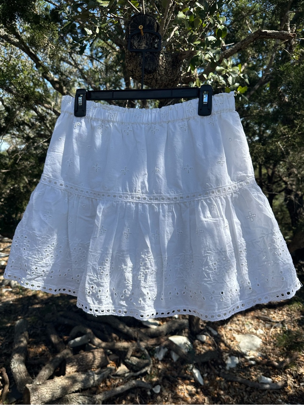 White skirt